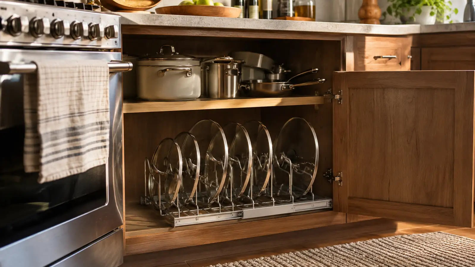 Housolution Expandable Organizer vs. a Basic Pot Lid Rack: Which Fits Your Cabinet
