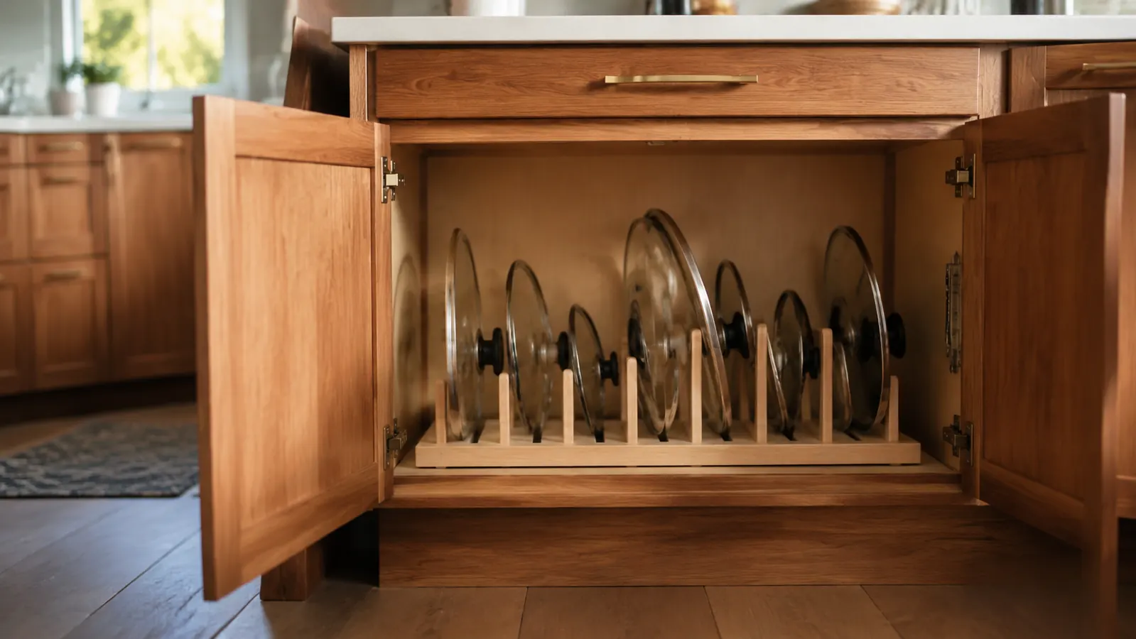How to Organize Pot Lids With an Expandable Rack